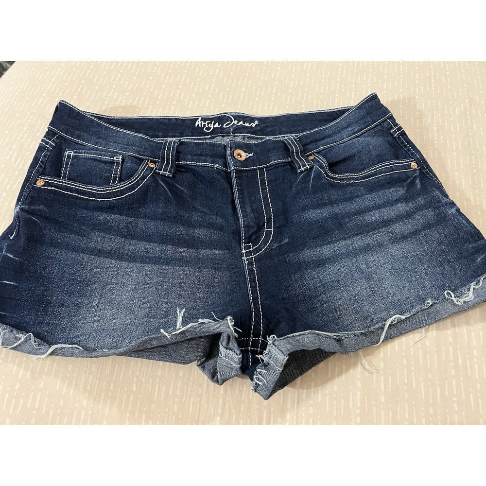 Ariya Women's Jean Shorts Hi Rise 3" Shorty Denim Shorts Junior Size 13β